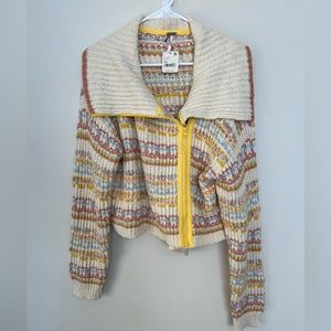Free people striped sweater cardigan